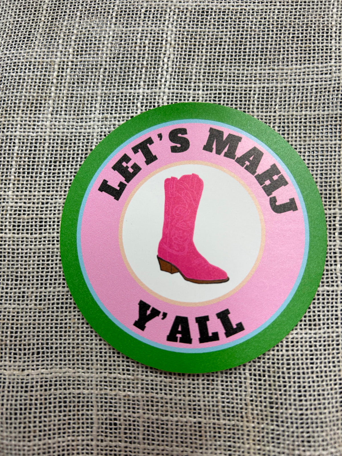 LET'S MAHJ Y'ALL STICKER