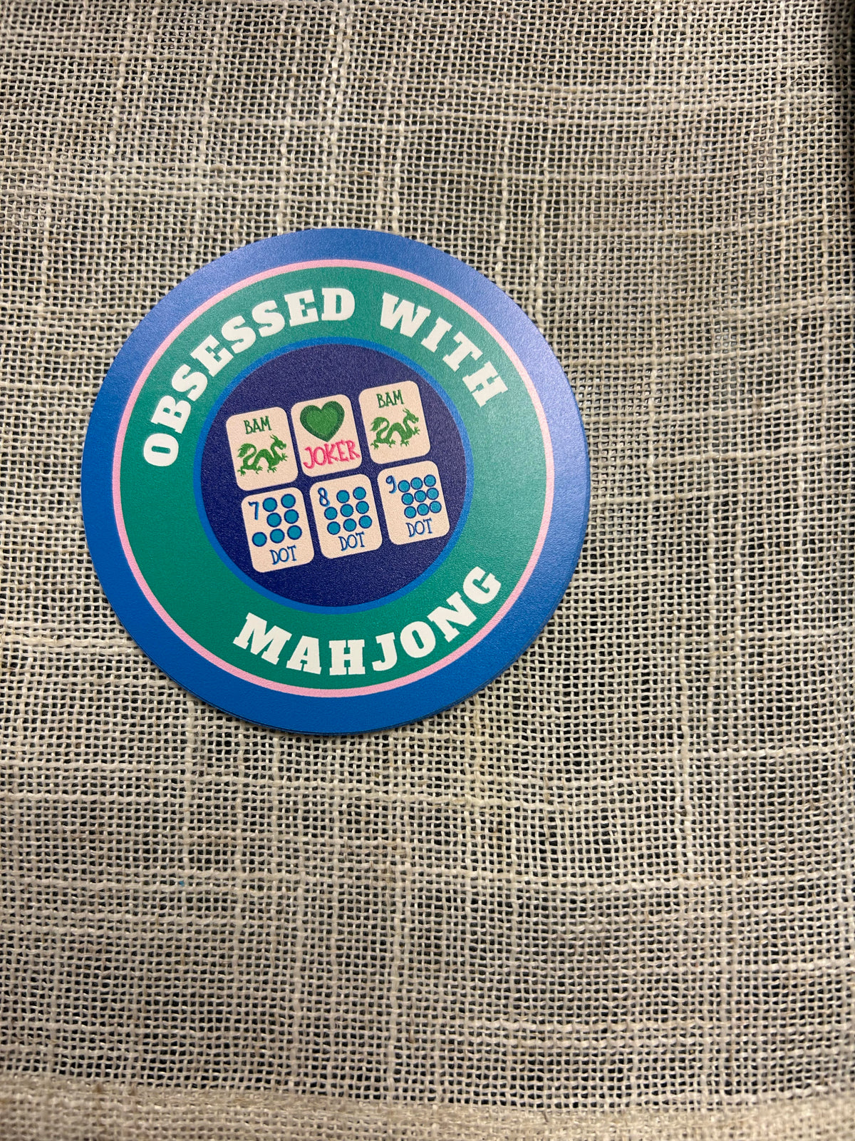 OBSESSED WITH MAHJONG STICKER