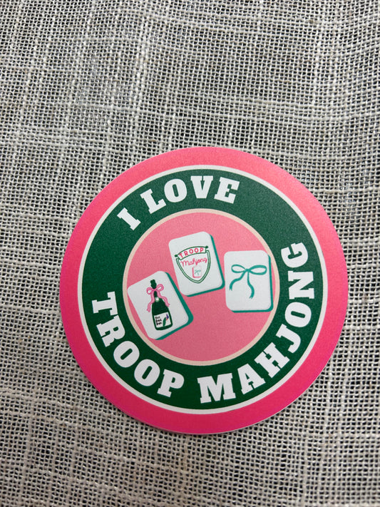 I Love Troop Mahjong Sticker